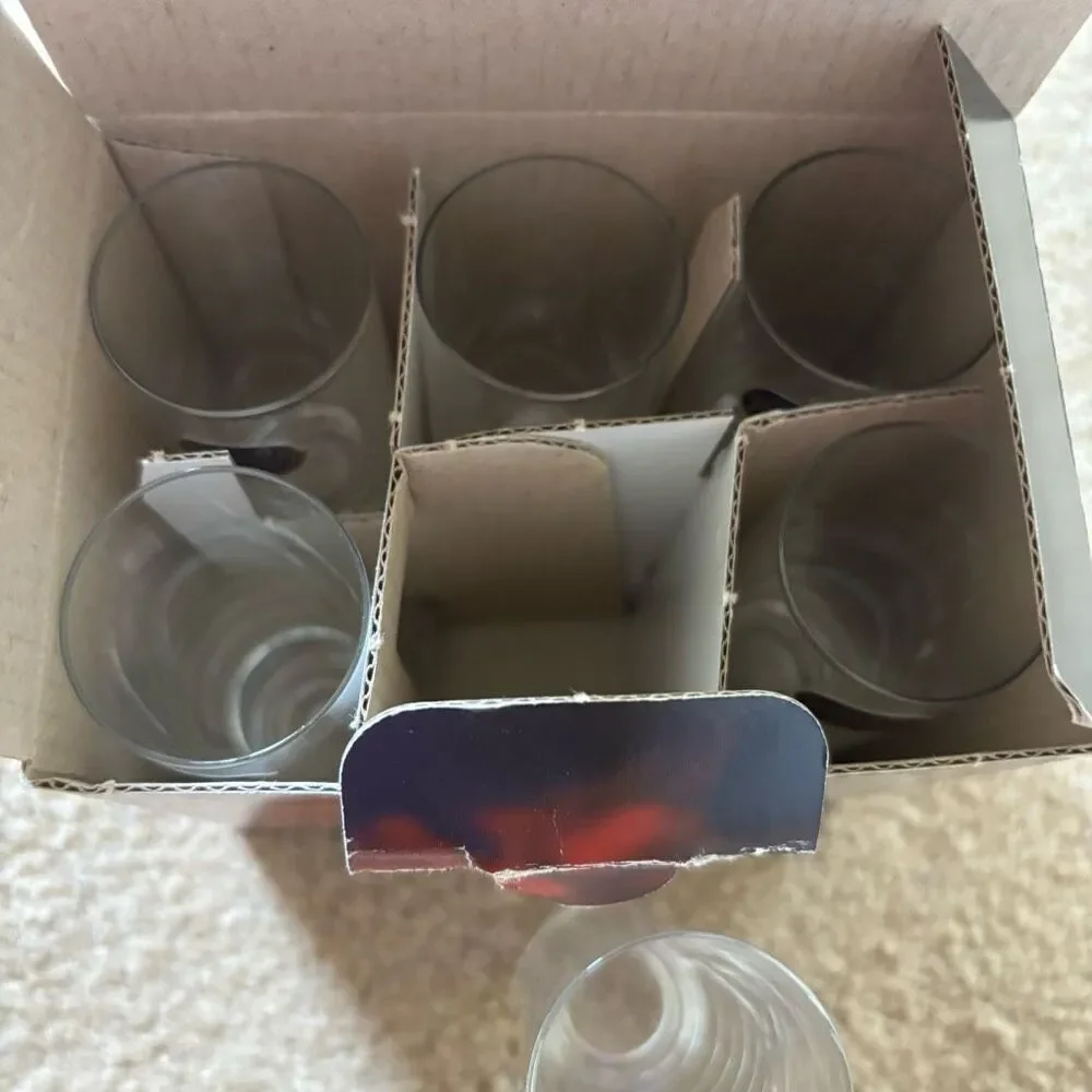 Barline Bohemia Crystal Box Of 6 50 ML Vodka Shot Glasses *New*